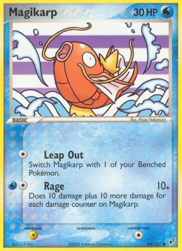 Magikarp #64, Deoxys Reverse Foil