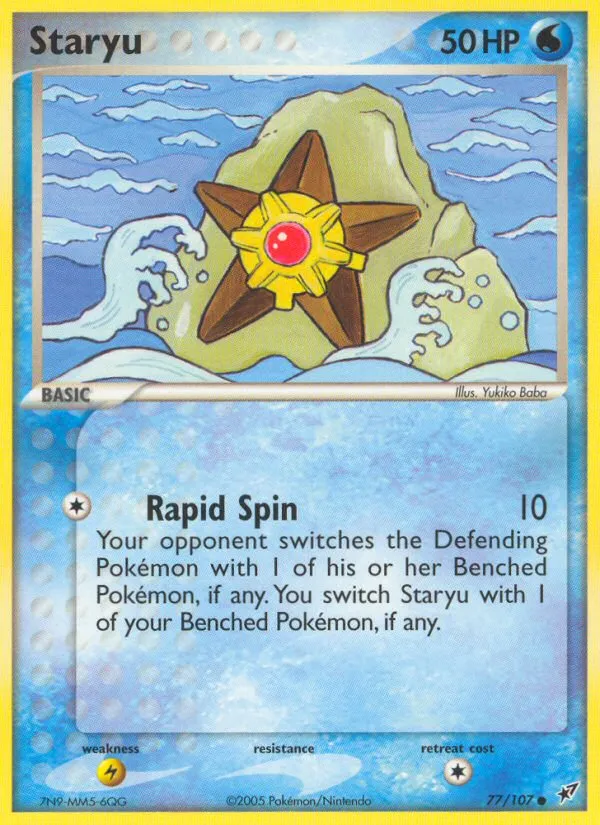 Staryu #77, Deoxys Reverse Foil