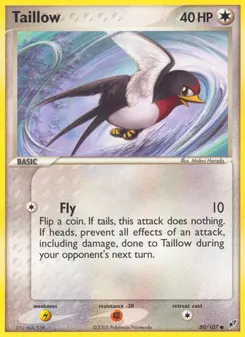 Taillow #80, Reverse Foil
