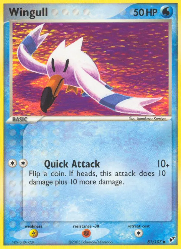 Wingull #81, Deoxys Reverse Foil