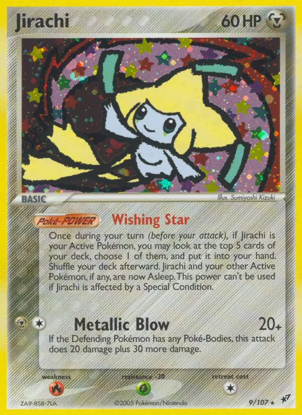 Jirachi #9, Deoxys Reverse Foil