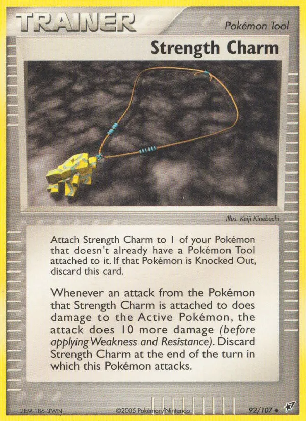 Strength Charm #92, Deoxys Reverse Foil