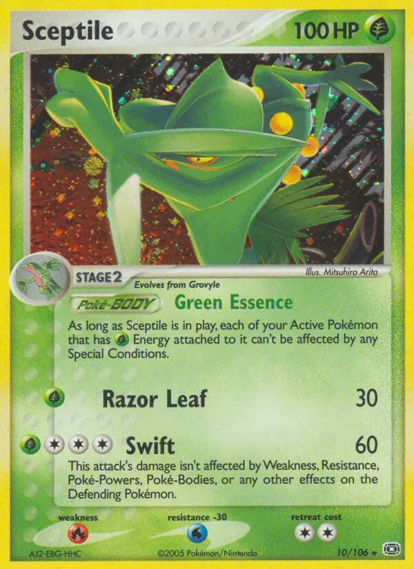 Sceptile #10, Emerald Hydrobloom Theme Deck