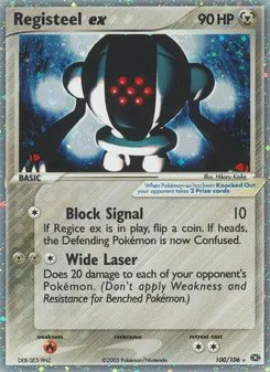 Registeel ex #100, Standard
