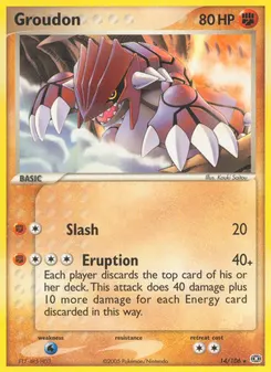 Groudon #14, Reverse Foil