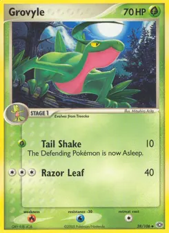 Grovyle #28, Reverse Foil