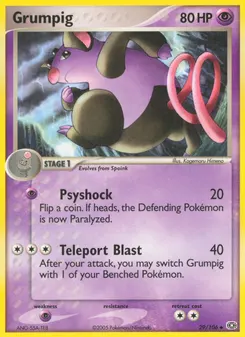 Grumpig #29, Prerelease