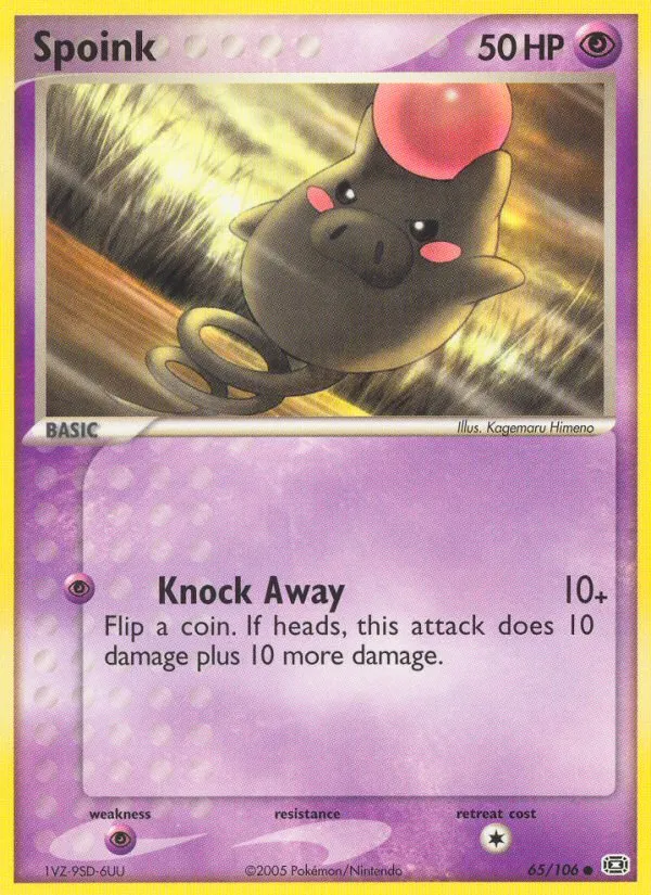 Spoink #65, Emerald