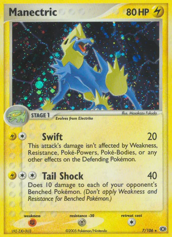 Manectric #7, Emerald Reverse Foil
