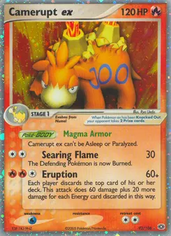 Camerupt ex #92, Standard