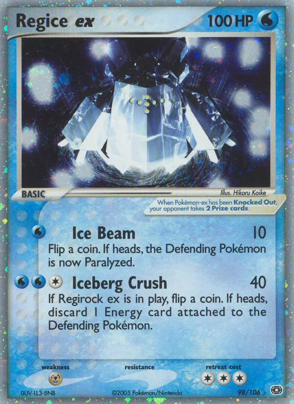 Regice ex #98, Emerald