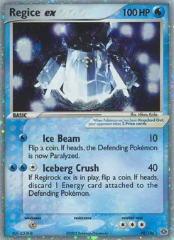 Regice ex #98, Standard
