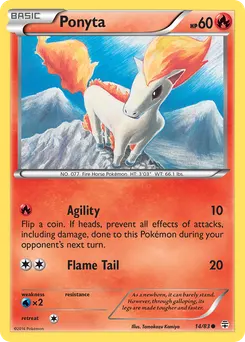Ponyta #14, Holofoil-20th