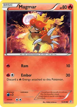 Magmar #16, Reverse Foil