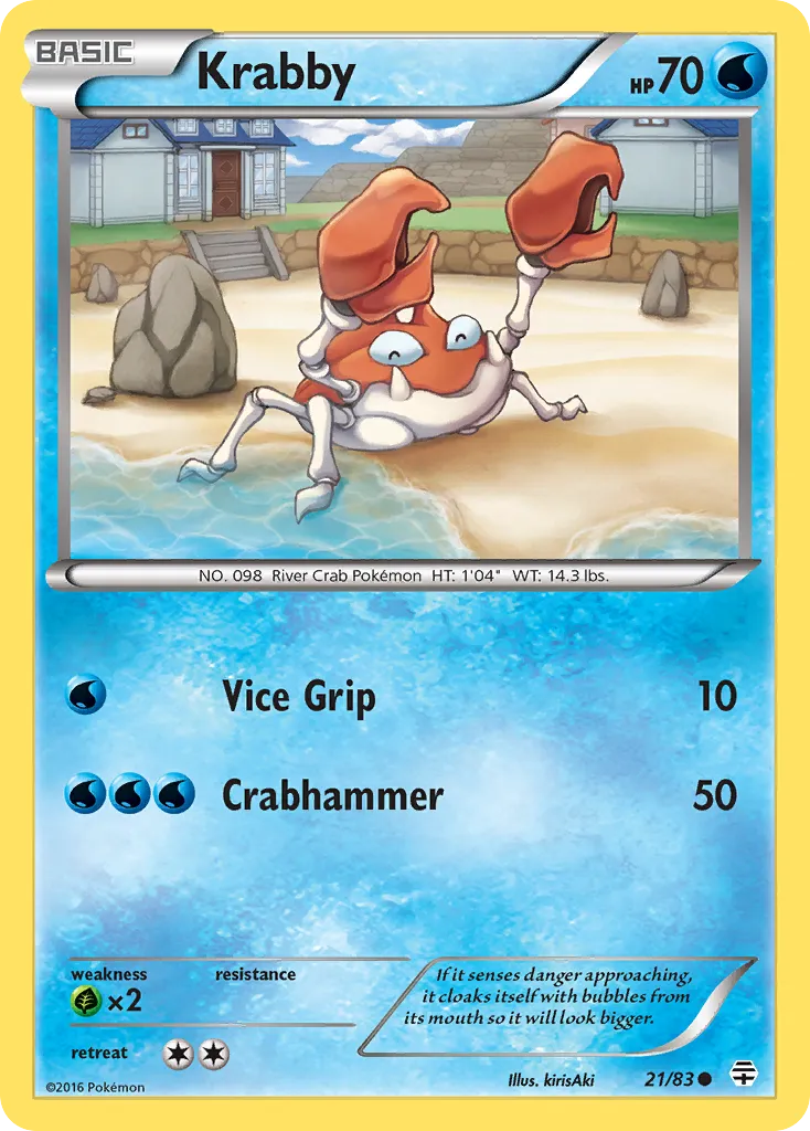 Krabby #21, Generations Reverse Foil