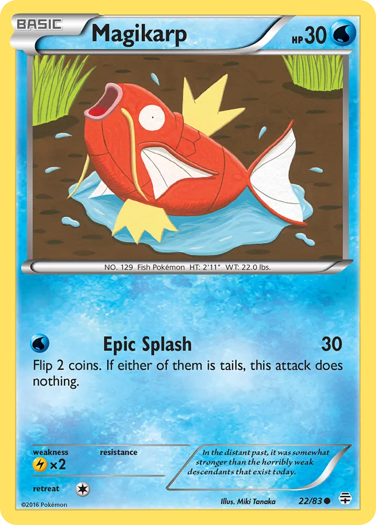 Magikarp #22, Generations Holofoil-20th