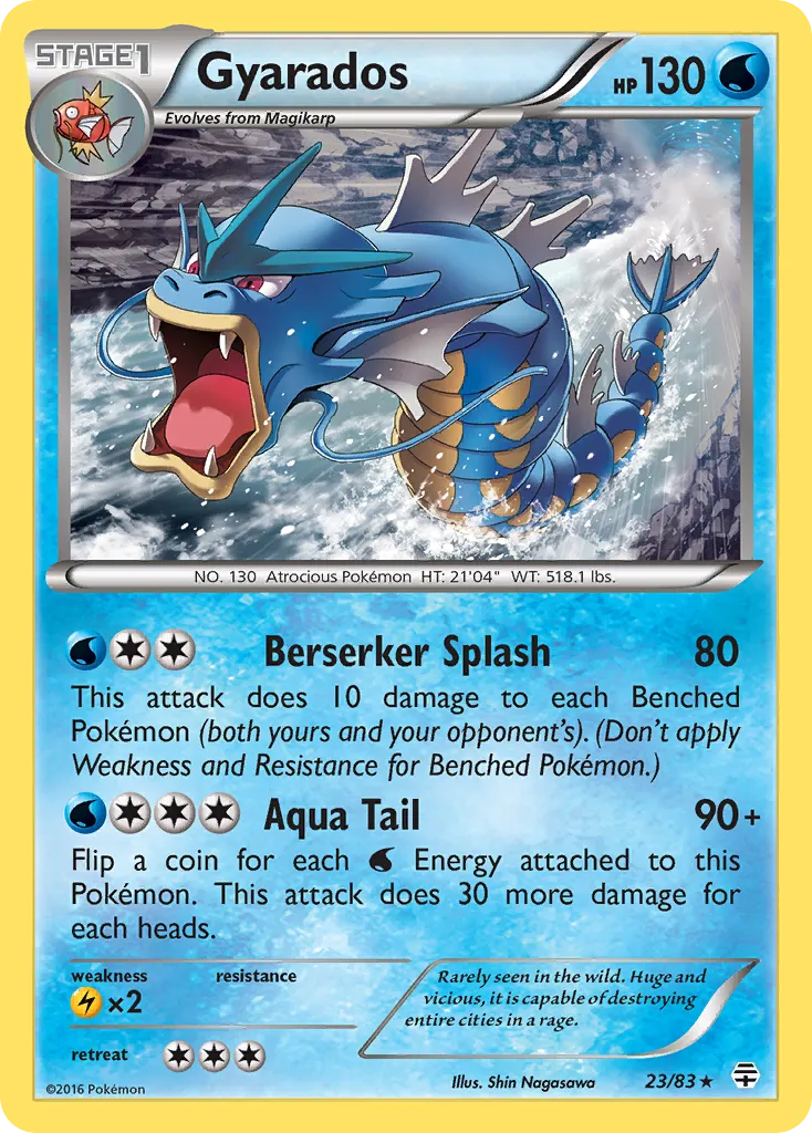 Gyarados #23, Generations Reverse Foil