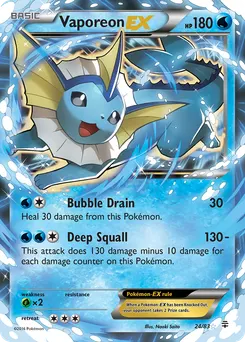 Vaporeon-EX #24, Standard