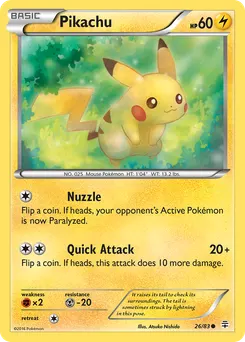 Pikachu #26, Holofoil-20th