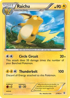 Raichu #27, Reverse Foil