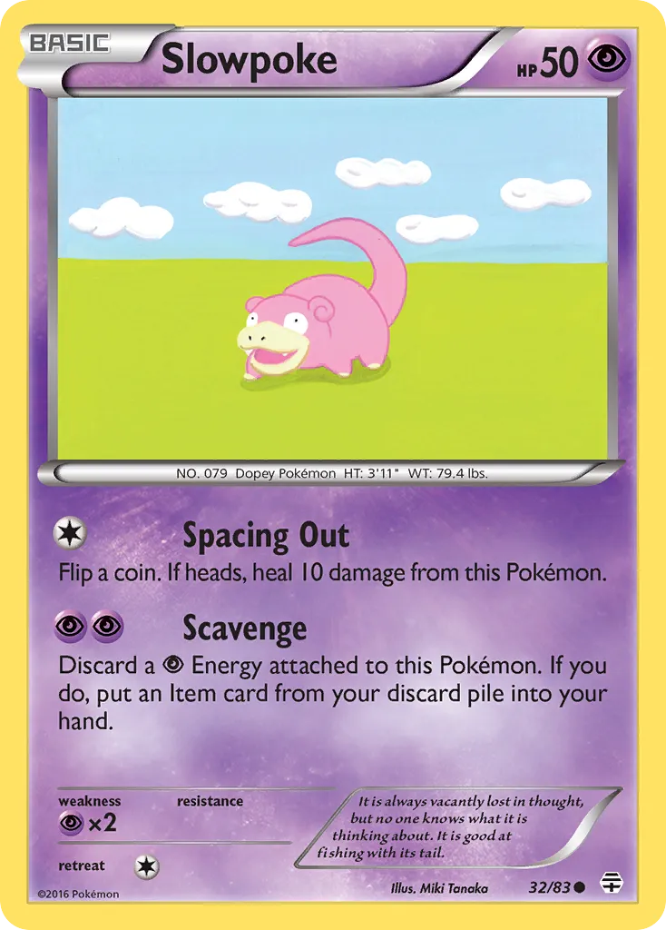 Slowpoke #32, Generations Holofoil-Toys R US