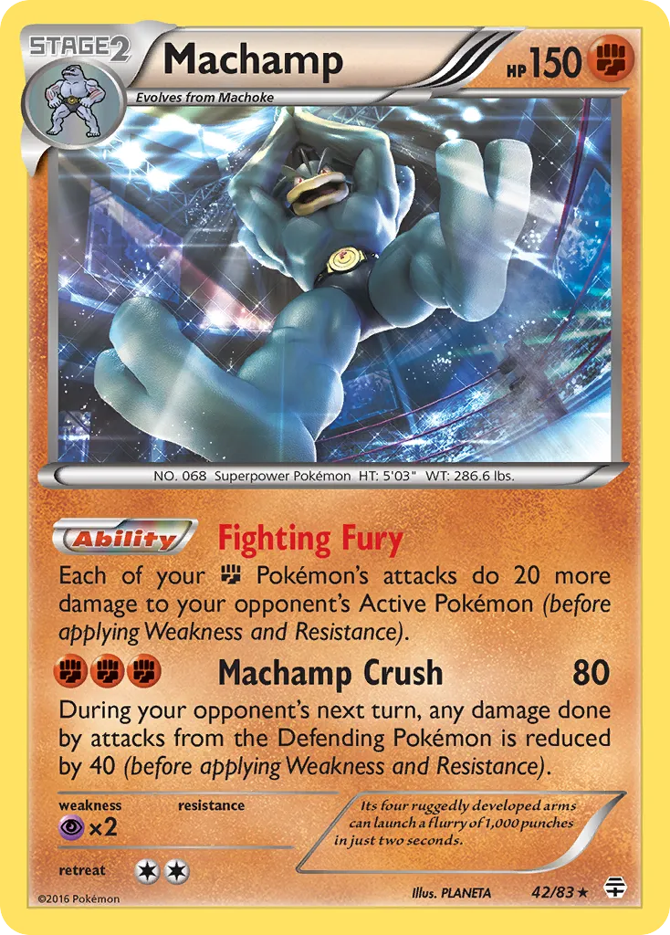 Machamp #42, Generations Reverse Foil