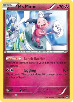 Mr. Mime #52, Reverse Foil
