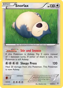 Snorlax #58, Reverse Foil