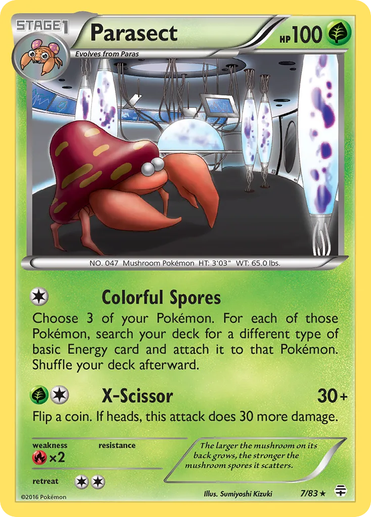 Parasect #7, Generations Reverse Foil