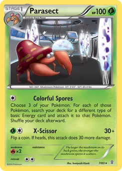 Parasect #7, Reverse Foil