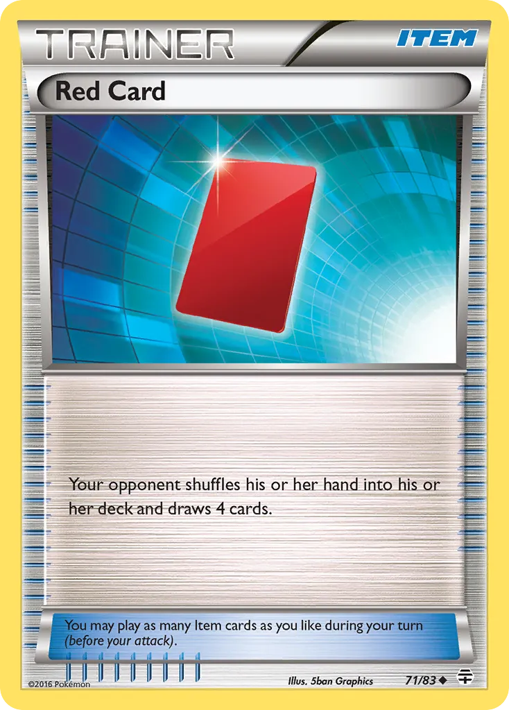 Red Card #71, Generations Reverse Foil