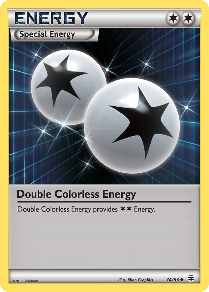 Double Colorless Energy #74, Generations Reverse Foil