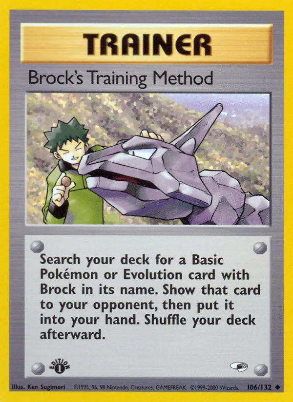 Brock's Training Method #106, Gym Heroes 1st Edition