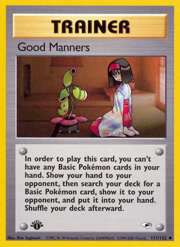 Good Manners #111, Gym Heroes 1st Edition
