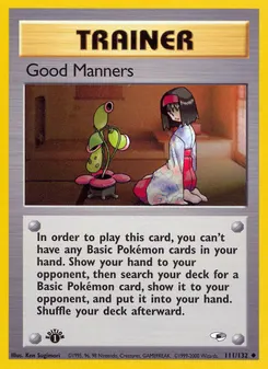 Good Manners #111, 1st Edition