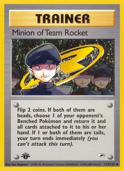 Minion of Team Rocket #113, 1st Edition