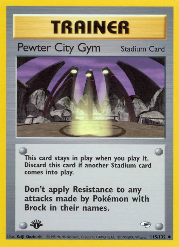 Pewter City Gym #115, Gym Heroes 1st Edition