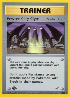 Pewter City Gym #115, 1st Edition