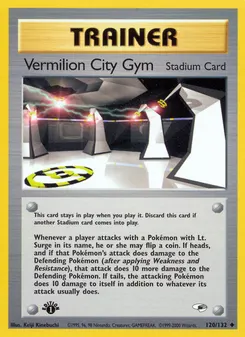 Vermilion City Gym #120, 1st Edition