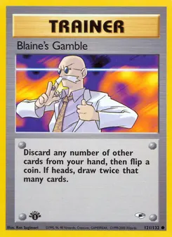 Blaine's Gamble #121, 1st Edition