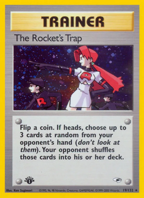 The Rocket's Trap #19, Gym Heroes Holo-1st Edition