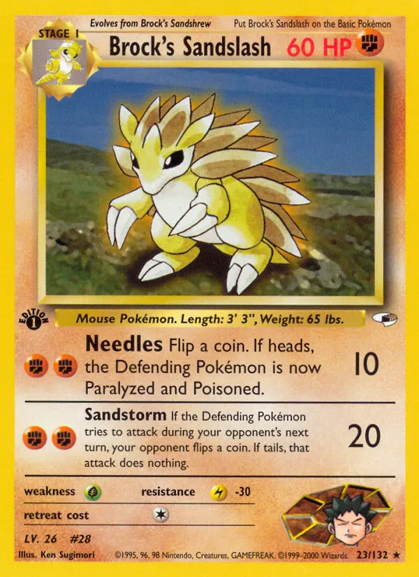 Brock's Sandslash #23, Gym Heroes