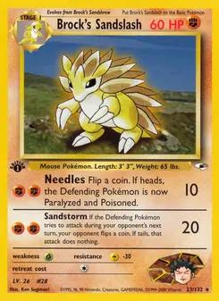 Brock's Sandslash #23, 1st Edition