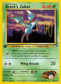 Brock's Zubat #24, 1st Edition