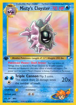 Misty's Cloyster #29, 1st Edition