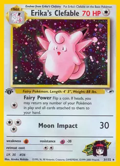Erika's Clefable #3, Holo