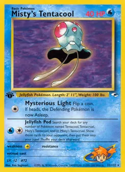 Misty's Tentacool #32, 1st Edition