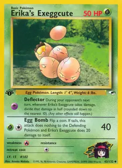 Erika's Exeggcute #43, 1st Edition
