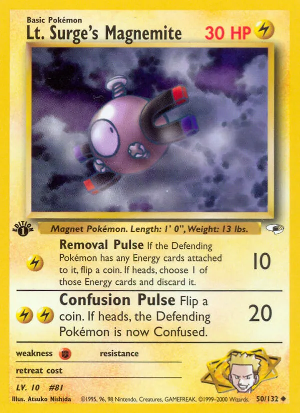 Lt. Surge's Magnemite #50, Gym Heroes