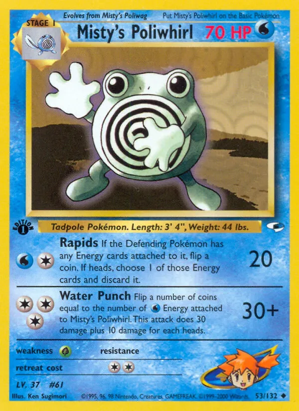 Misty's Poliwhirl #53, Gym Heroes